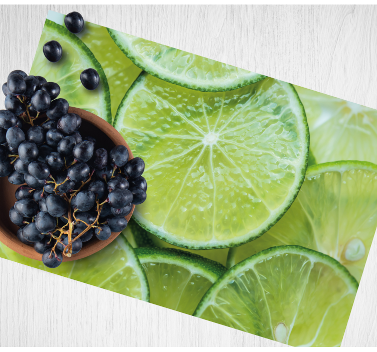 Moderne placema met sappige limoenpartjes - TenStickers