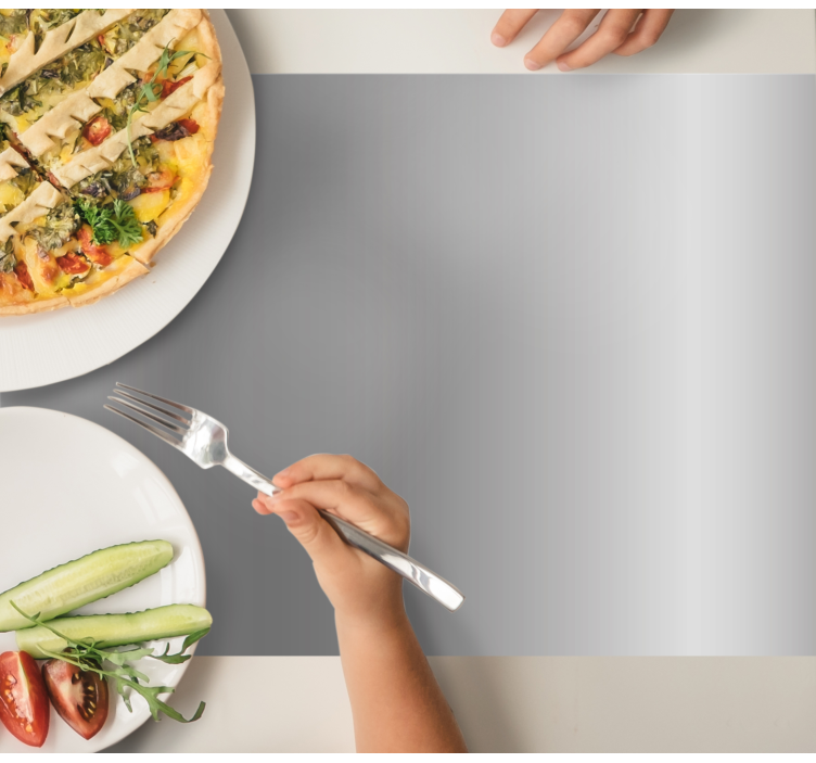 Moderne placemat elegante grijze oppervlak - TenStickers