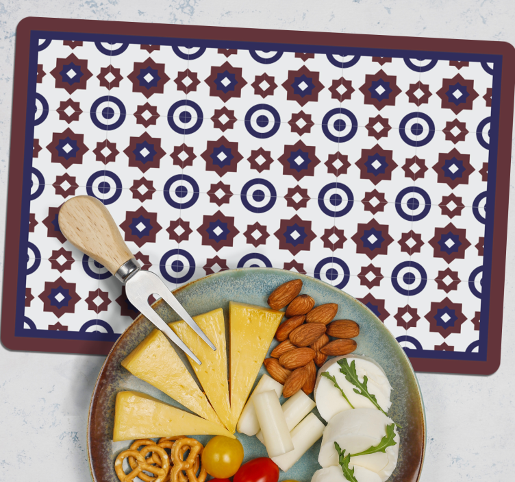 Moderne placemat geometrisch patroon - TenStickers