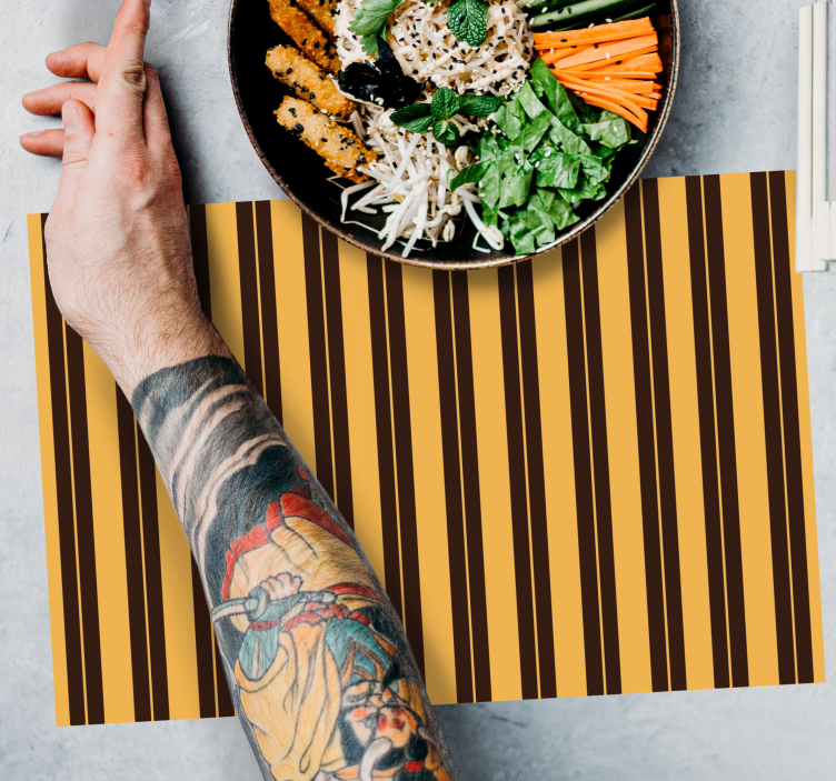 Moderne placemat gestreepte tafelkleed - TenStickers