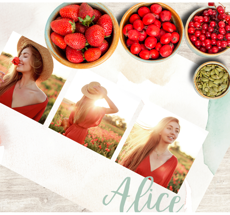 Originele placemat fotoherinneringen display - TenStickers