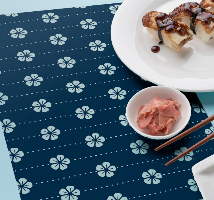 Originele placemat met bloempatroon - TenStickers