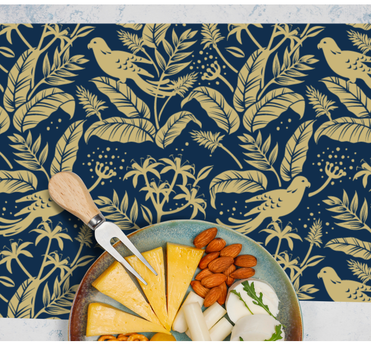 Originele placemat met elegant bladmotief - TenStickers