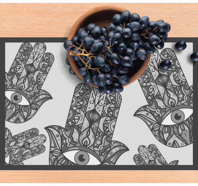 Originele placemat met intricate handpatronen - TenStickers