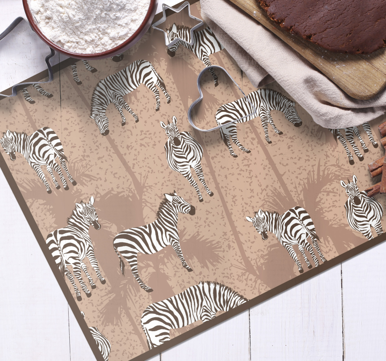 Originele placemat zebra print stijl - TenStickers