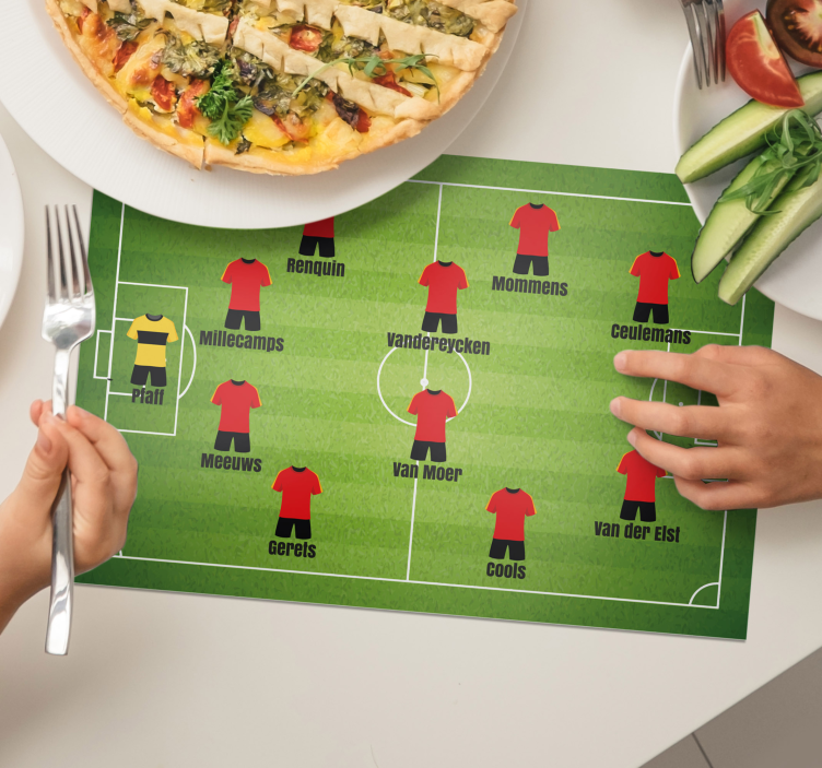Placemat EK voetbal Belgie 1980 - TenStickers