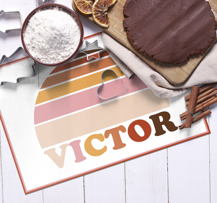 Placemat met naam personaliseerbare naam placemat - TenStickers