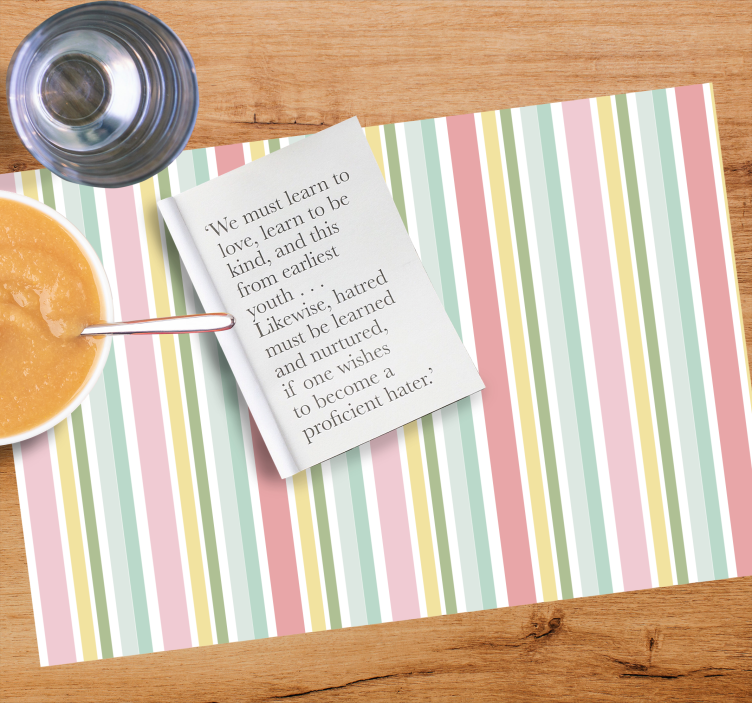 Placemat met tekst inspirerende denkpapier - TenStickers
