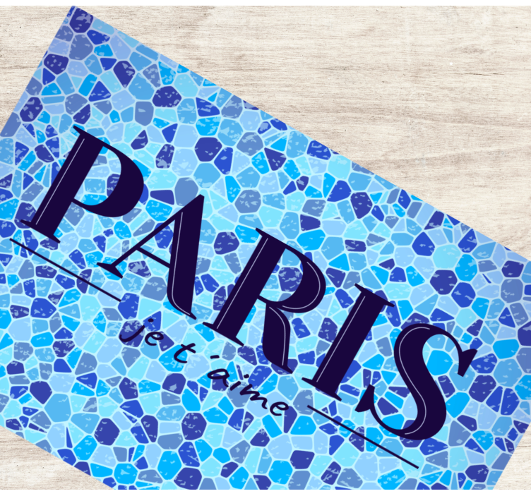 Placemat met tekst paris liefdesquote - TenStickers
