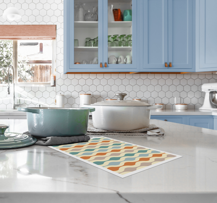 Placemat pastelkleurige lijnen - TenStickers