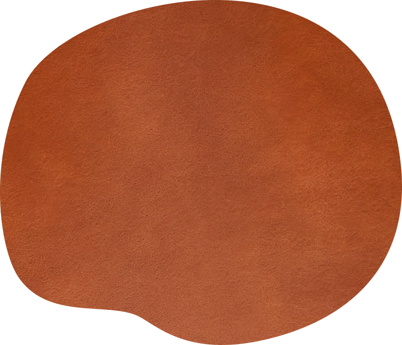 Bruine lederen textuur andere placemats - TenStickers