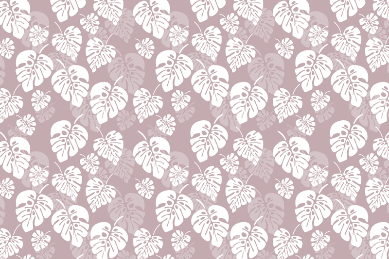 Houten placemat tropisch bladeren design - TenStickers