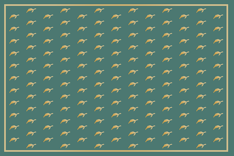 Placemat met naam stijlvolle gemusterde oppervlakte - TenStickers