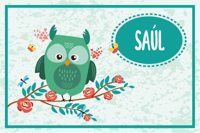 Kinder placemat Klantgerichte uil - TenStickers