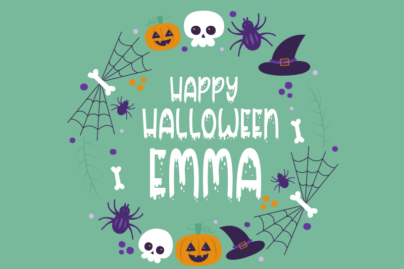 Halloween placemat met halloween thema ontwerp - TenStickers