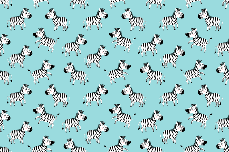 Originele placemat met zebra patroon oppervlak - TenStickers