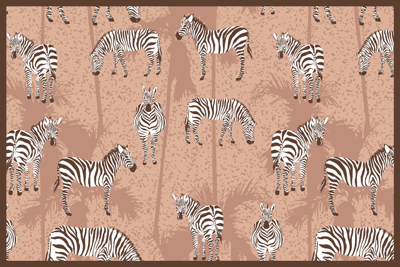 Originele placemat zebra print stijl - TenStickers