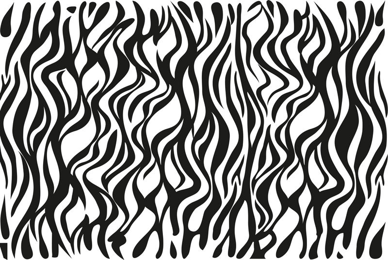 Zebra placemat Gestreepte achtergrond - TenStickers