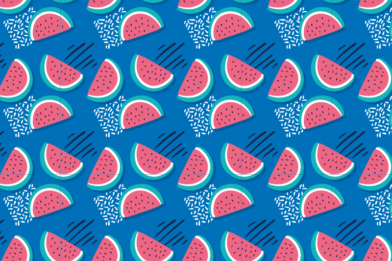 Originele placemat watermeloenpatroon - TenStickers