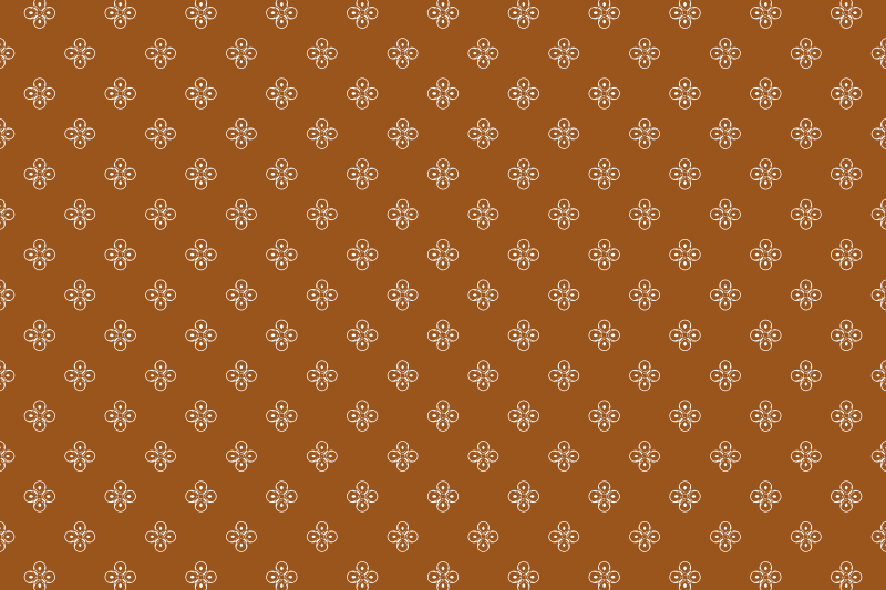 Houten placemat elegante bloemenstijl - TenStickers