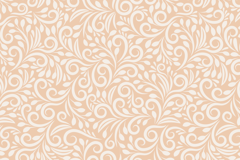 Houten placemat elegant botanisch element - TenStickers