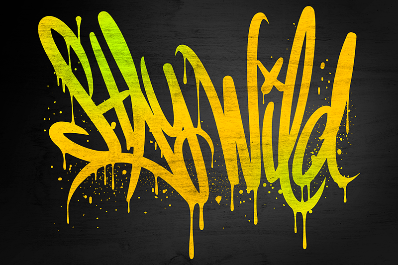 Placemat met tekst stay wild script - TenStickers