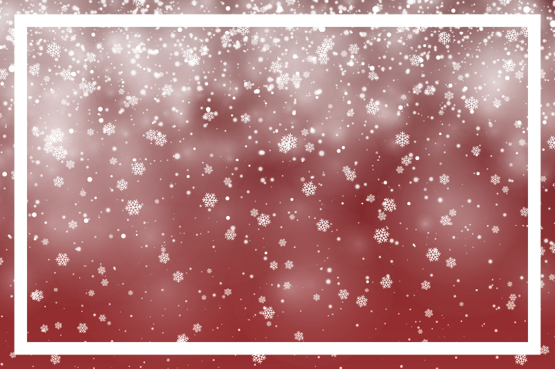 Kerstmis placemat feestelijke sneeuwvlok scene - TenStickers