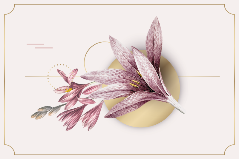 Originele placemat elegante bloemschikking - TenStickers