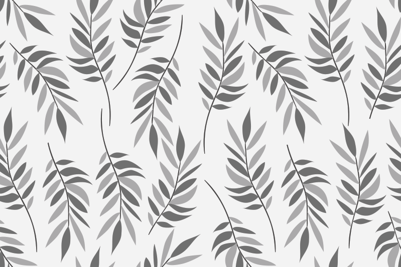 Houten placemat met elegant bladdessin - TenStickers