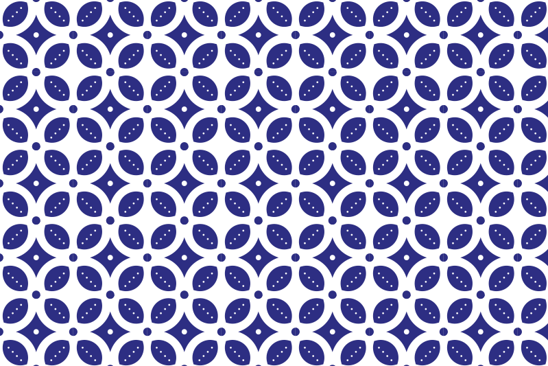 Houten placemat met geometrisch patroon overlay - TenStickers