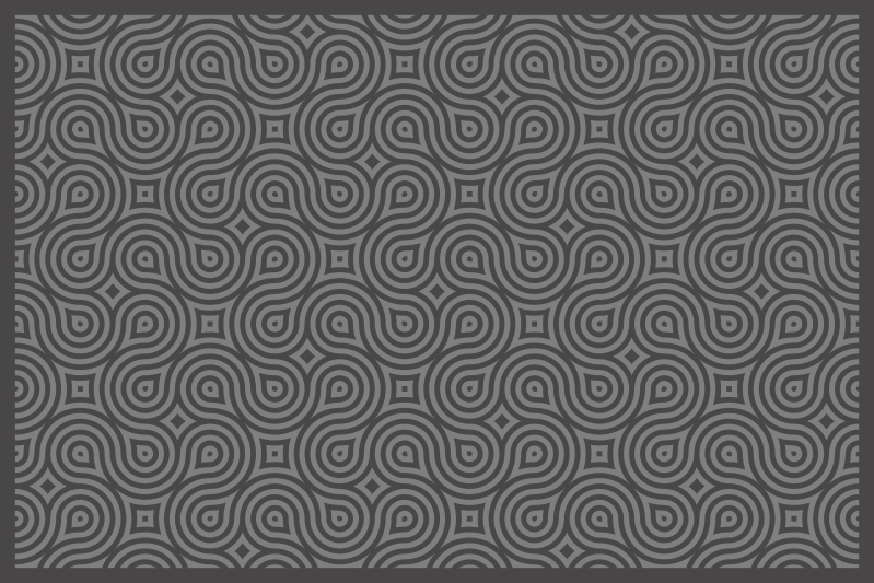 Houten placemat met abstract draaipatroon - TenStickers