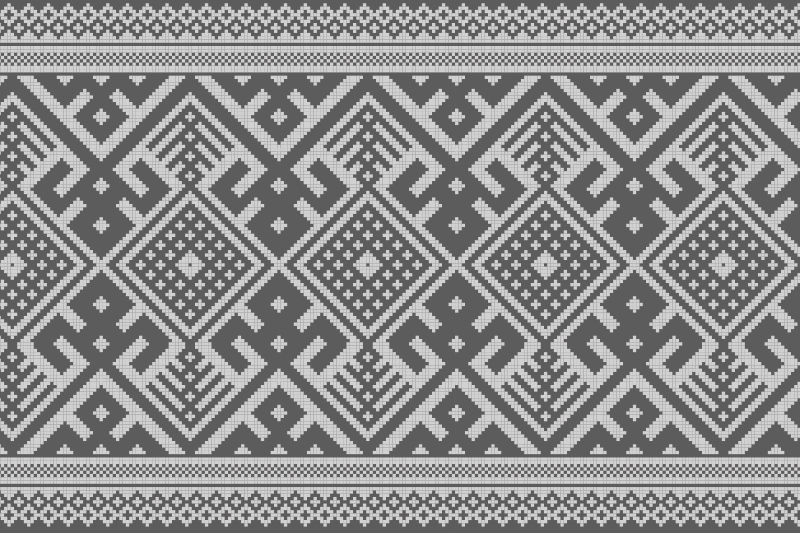 Houten placemat geometrisch patroon tafeldecoratie - TenStickers