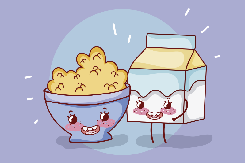 Kinder placemat blije snack companions - TenStickers