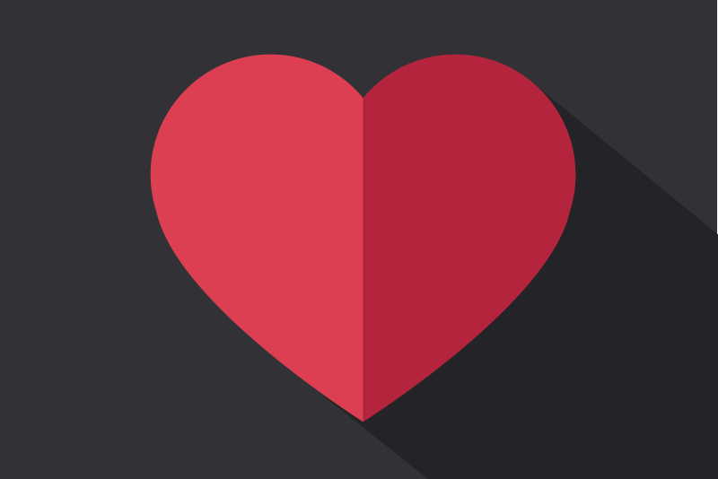 Originele placemat hartvormig accent - TenStickers