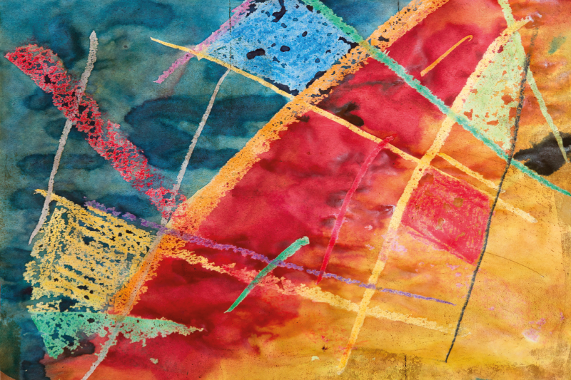 Originele placemat met levendige geometrische patronen - TenStickers