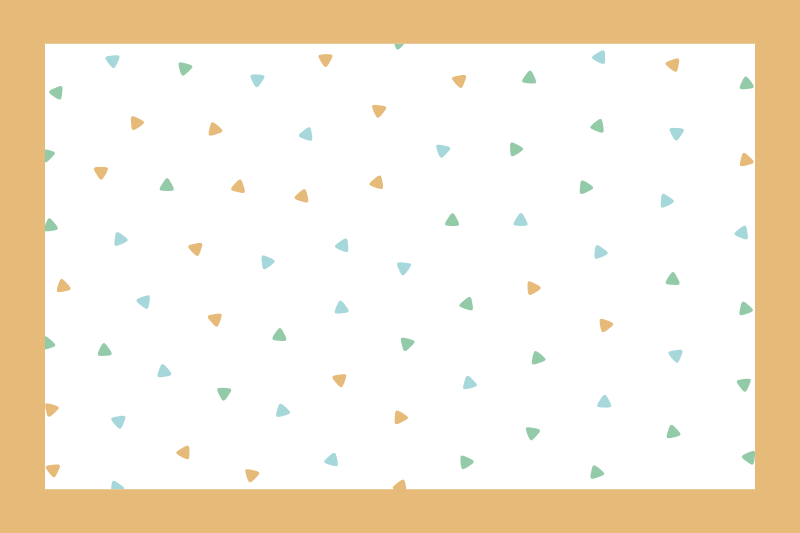 Placemat met naam strak driehoekpatroon - TenStickers