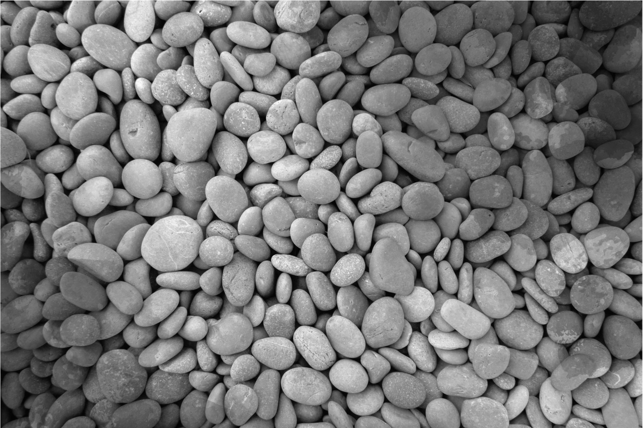 Houten placemat met gladde kiezeloppervlakte - TenStickers