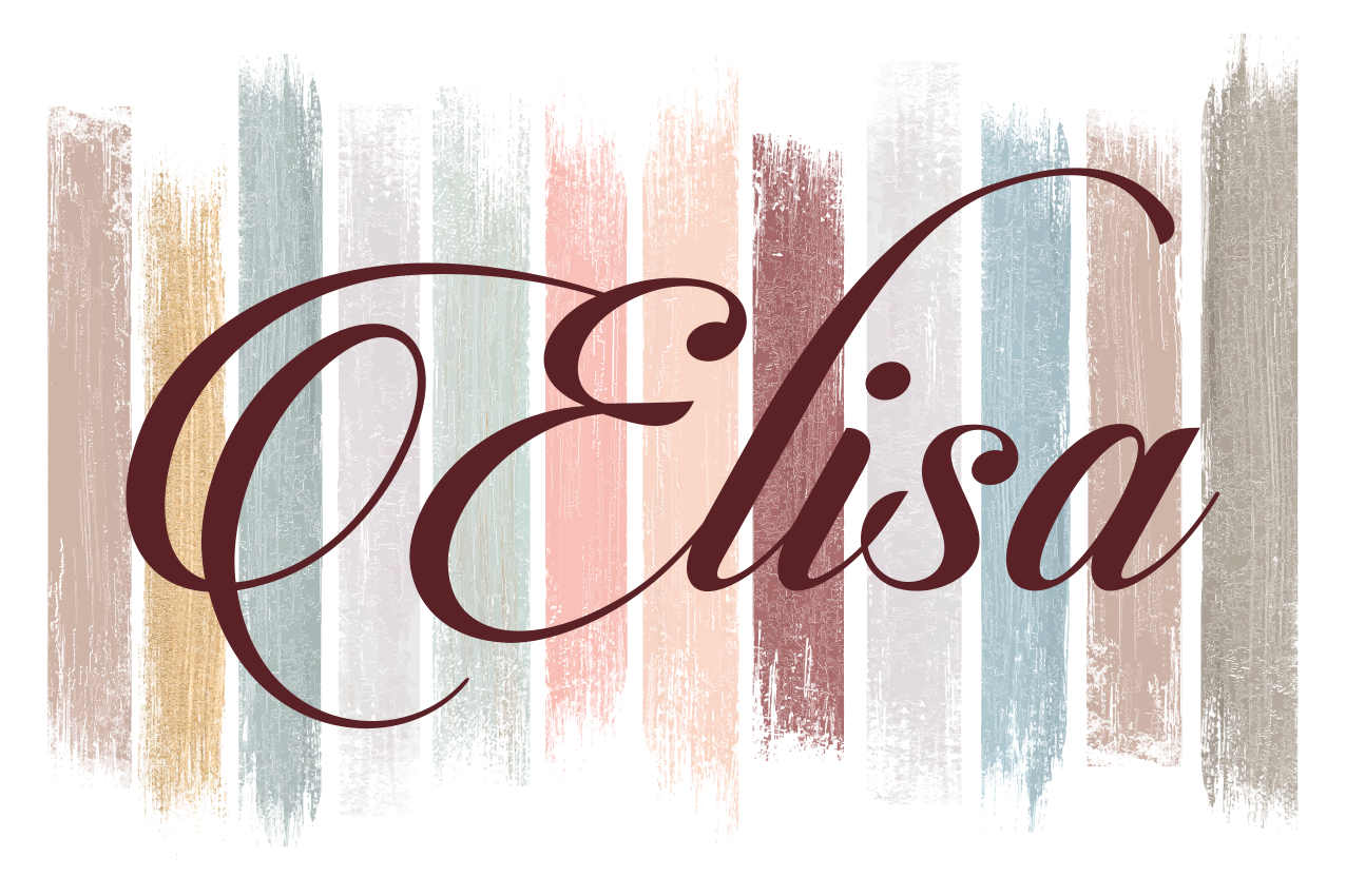 Originele placemats Aardetint verf penseelstreken - TenStickers