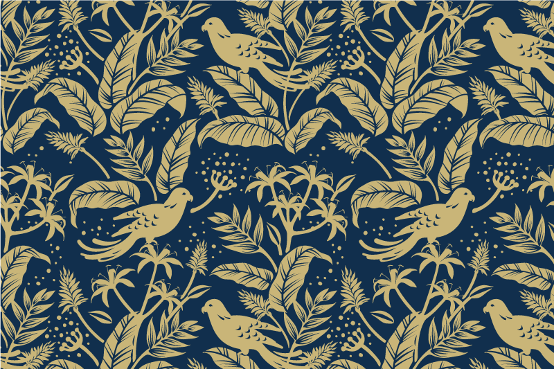 Originele placemat met elegant bladmotief - TenStickers