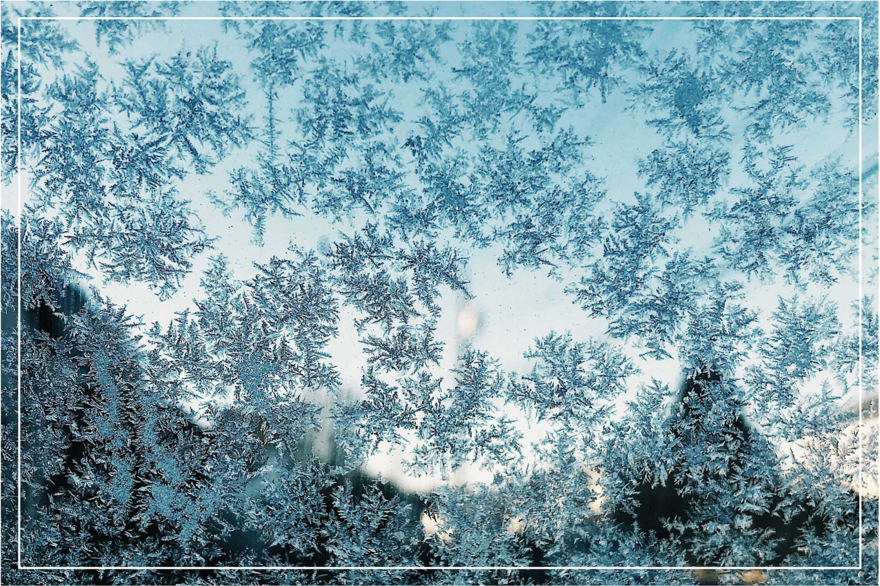 Houten placemat bevroren ijs patroon - TenStickers