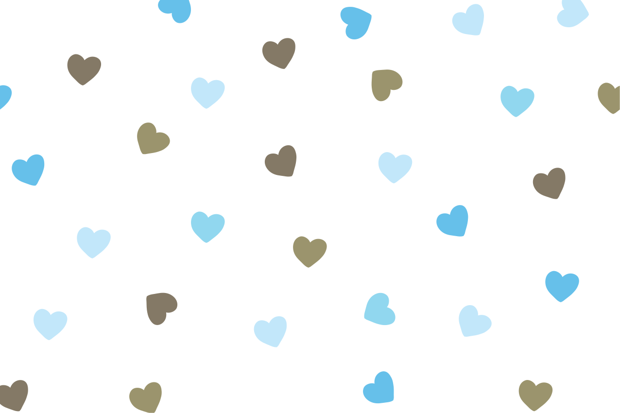 Originele placemat kleurrijk hartpatroon - TenStickers