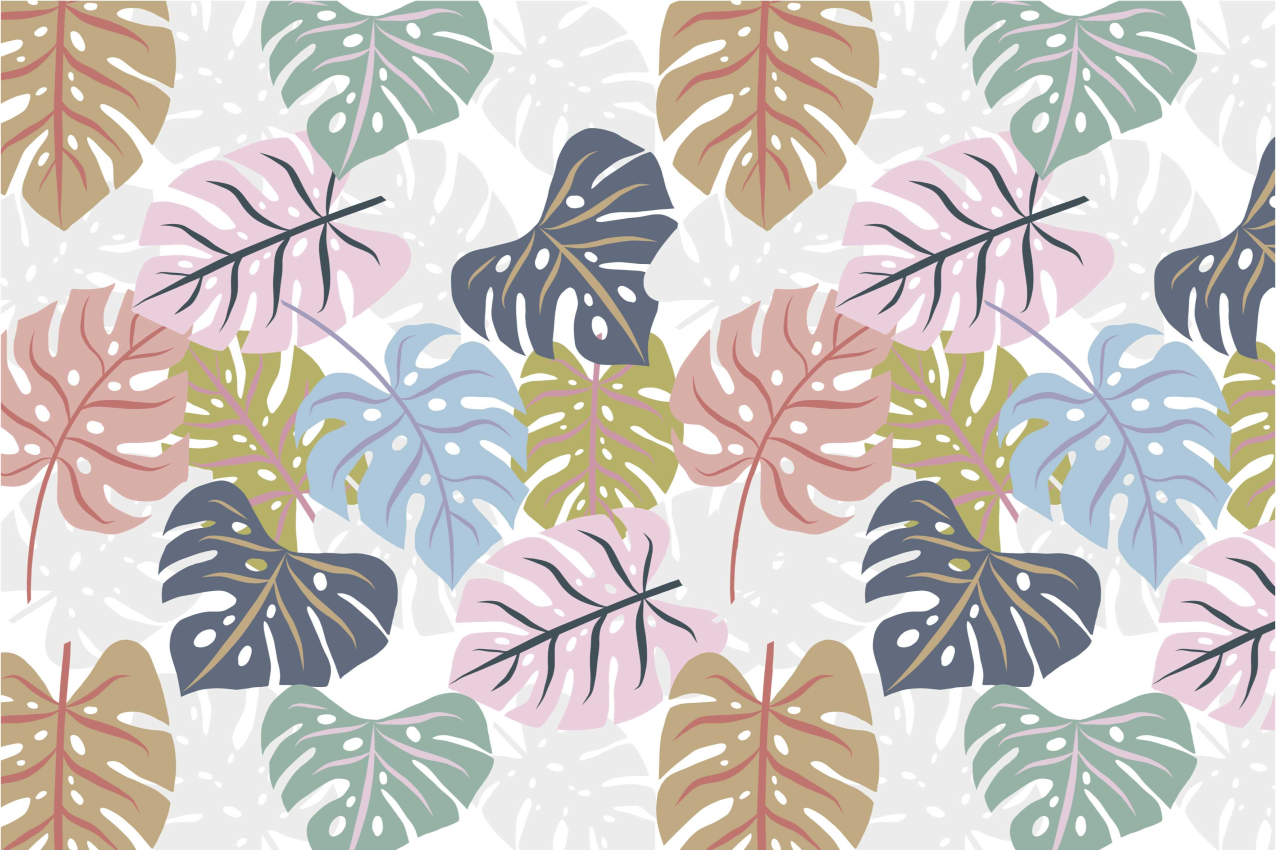 Originele placemat met tropisch bladerenpatroon - TenStickers