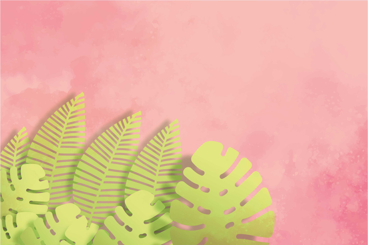 Originele placemat botanische bladarrangement - TenStickers