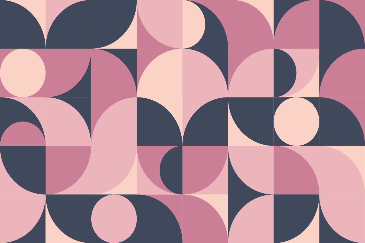 Moderne placema met gebogen geometrische patronen - TenStickers