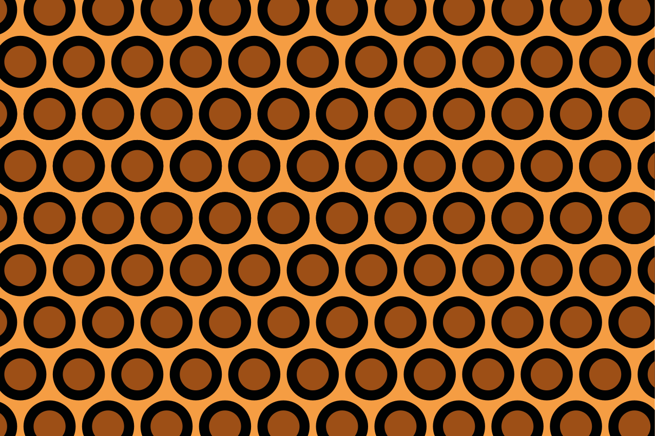 Moderne placemat met cirkelvormig patroon - TenStickers