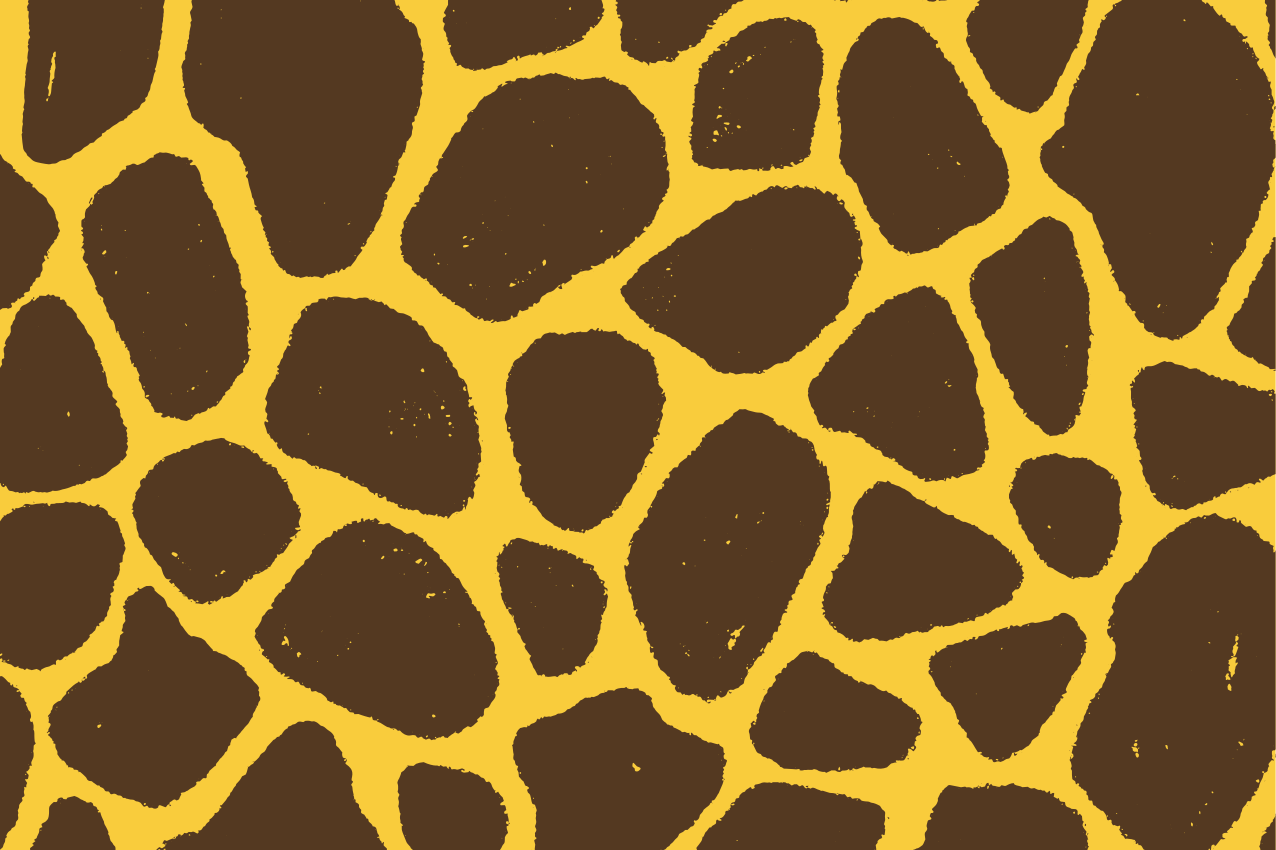Originele placemat giraffe print patroon - TenStickers