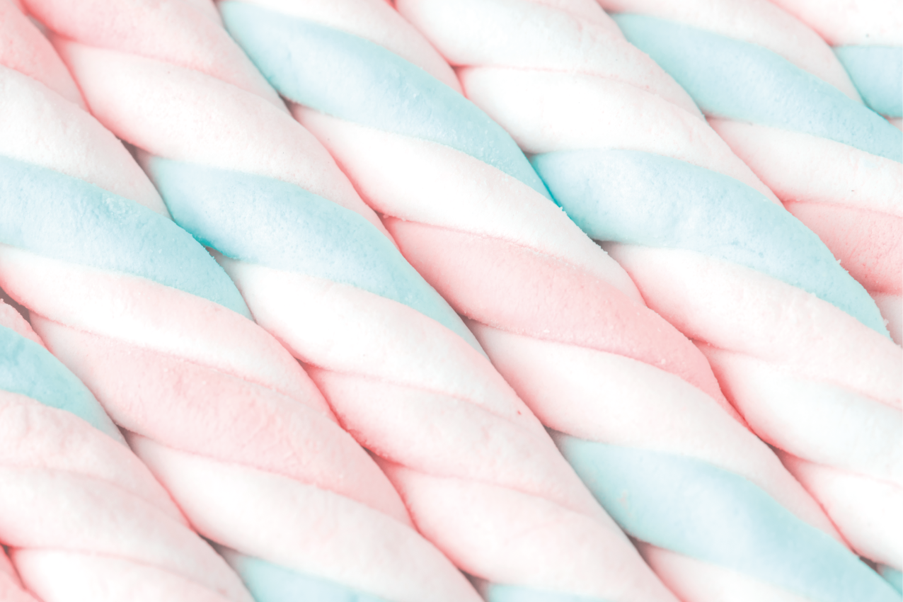 Originele placemat gedraaide suikerspin - TenStickers