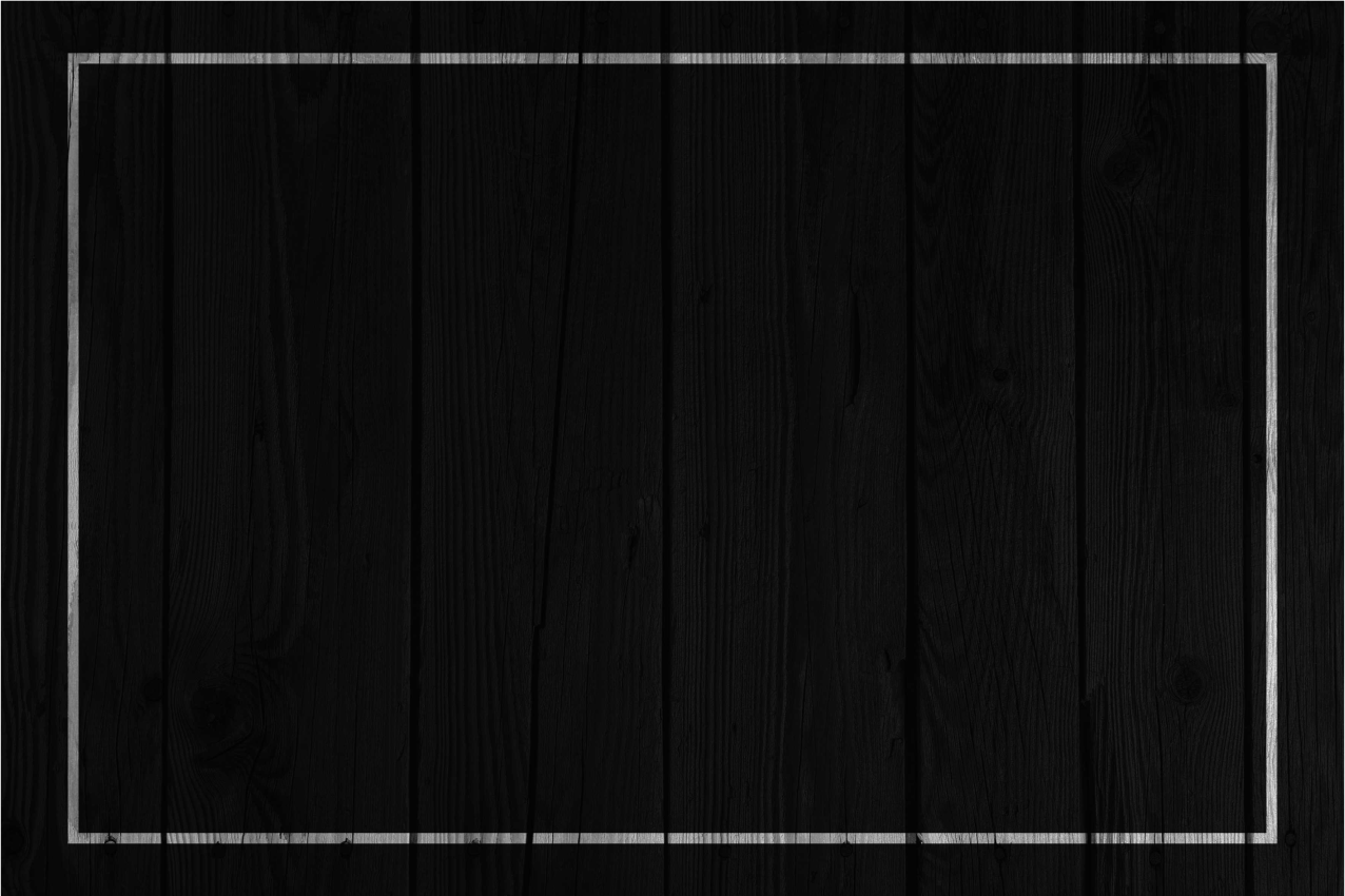 Houten placemat elegante zwarte oppervlakte - TenStickers