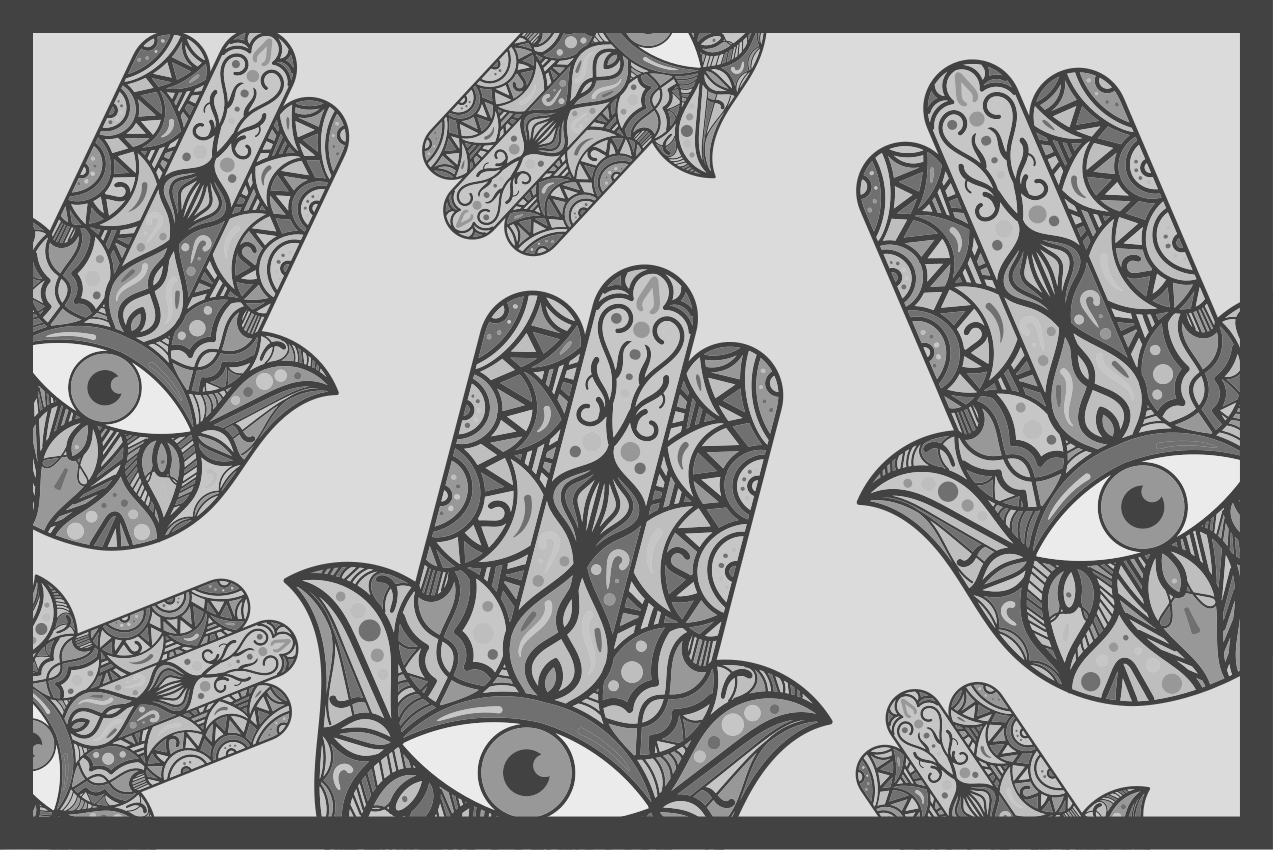 Originele placemat met intricate handpatronen - TenStickers