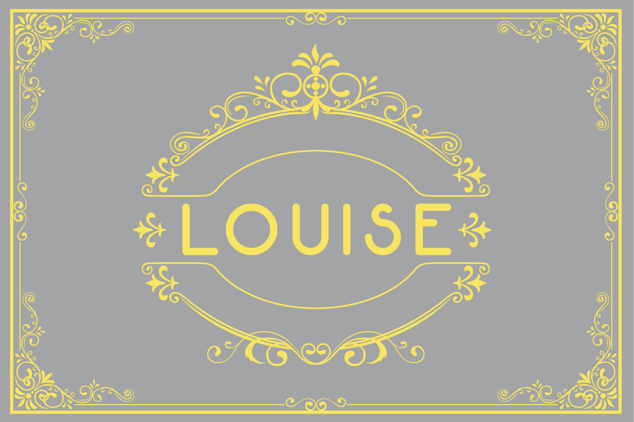 Placemat met naam elegante naam weergave - TenStickers